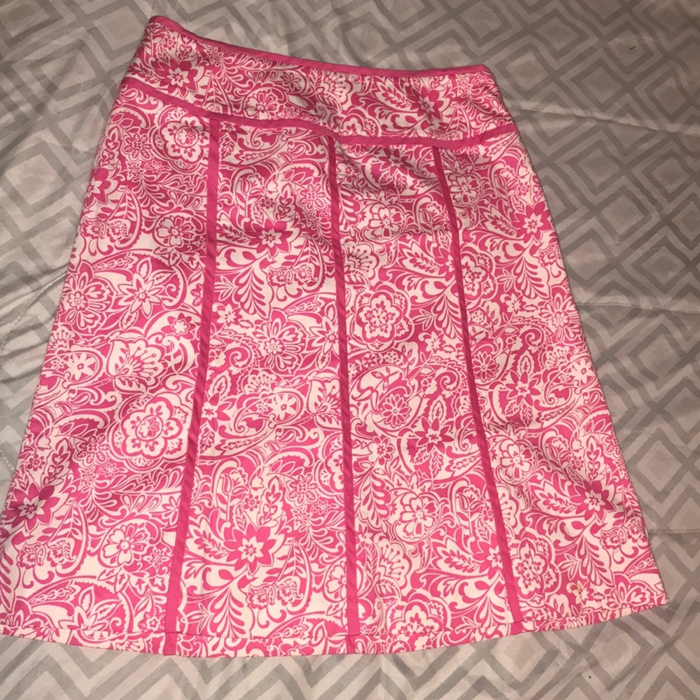 🌸4x20🌸 NORTON MCNAUGHTON PINK & WHITE SKIRT SZ 8